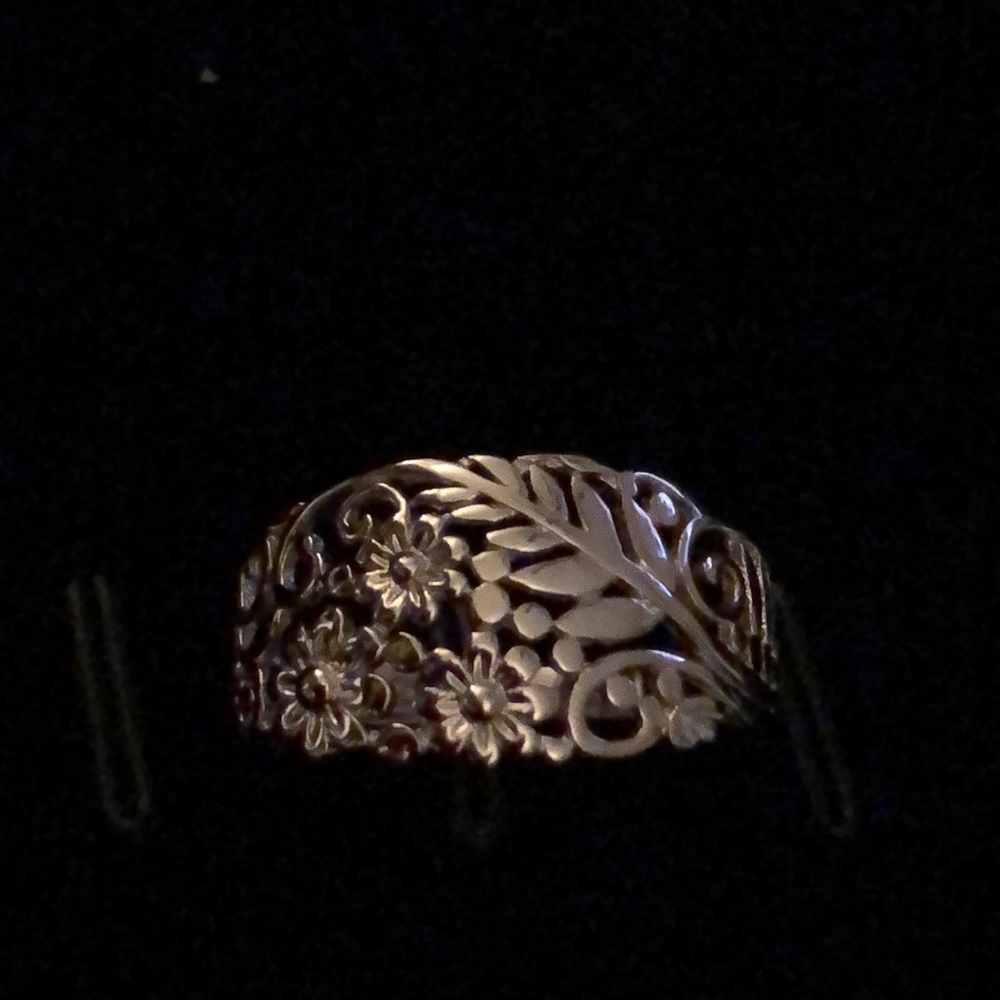 Leaf and Flower Ring